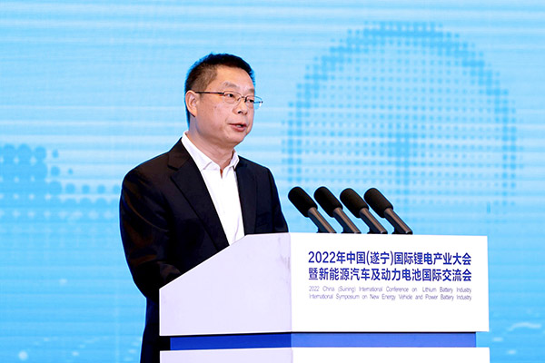 遂寧市委組織部部長張鵬飛:推動(dòng)世界鋰都金字招牌越擦越亮 遂寧市委組織部部長張鵬飛:推動(dòng)世界鋰都金字招牌越擦越亮